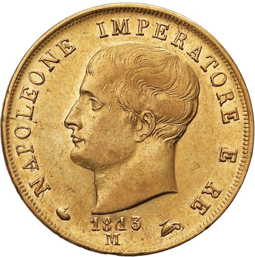 Włochy. 40 lirów 1813 M, Mediolan